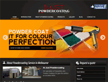 Tablet Screenshot of justpowdercoating.com.au